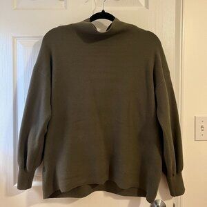 Dark green mockneck sweater